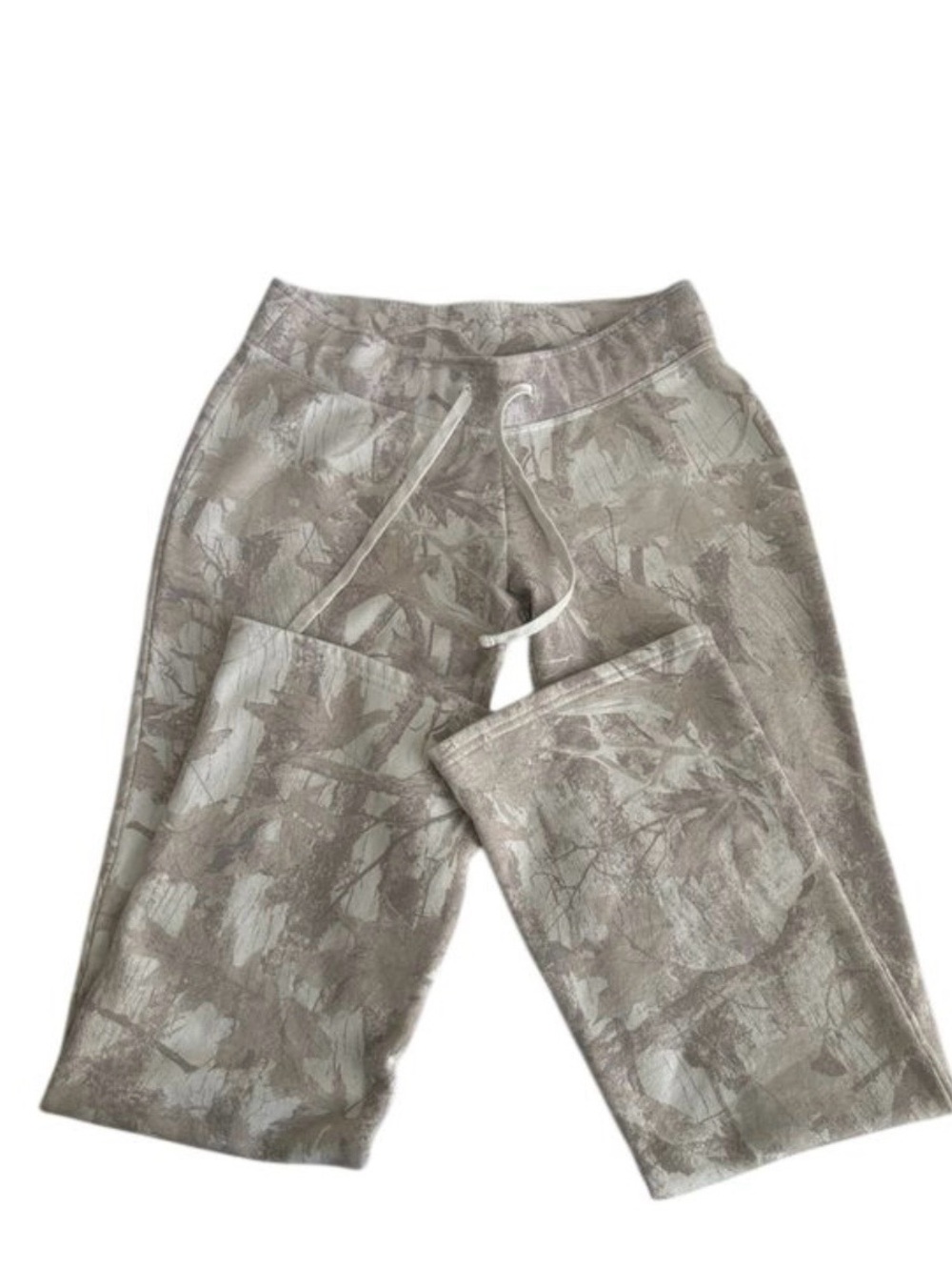 Hollister Neutral Gray Camo-Print sweatpants, slight flare leg